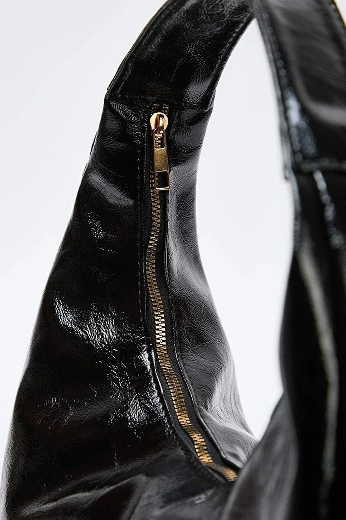 Suede Half Moon Women's Oval Shoulder Bag