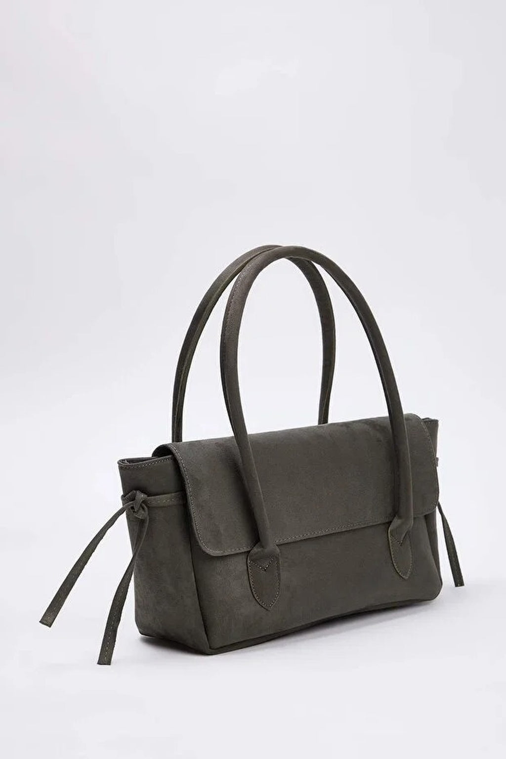 Suede Women's Midi Shoulder Bag