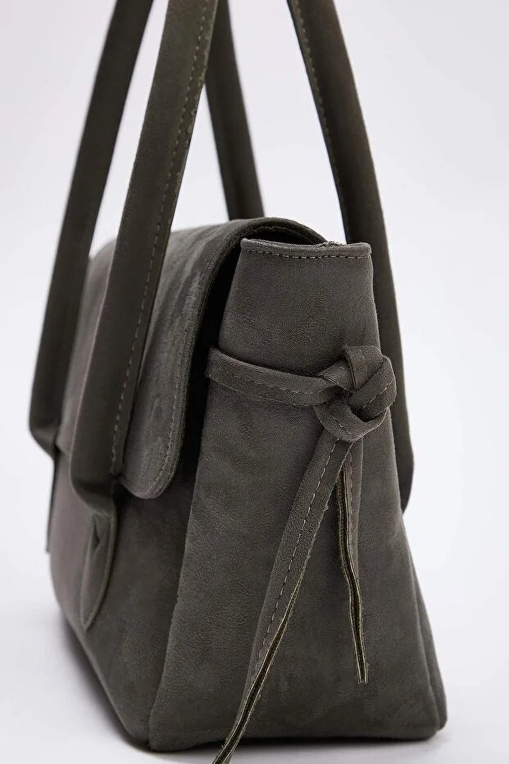 Suede Women's Midi Shoulder Bag
