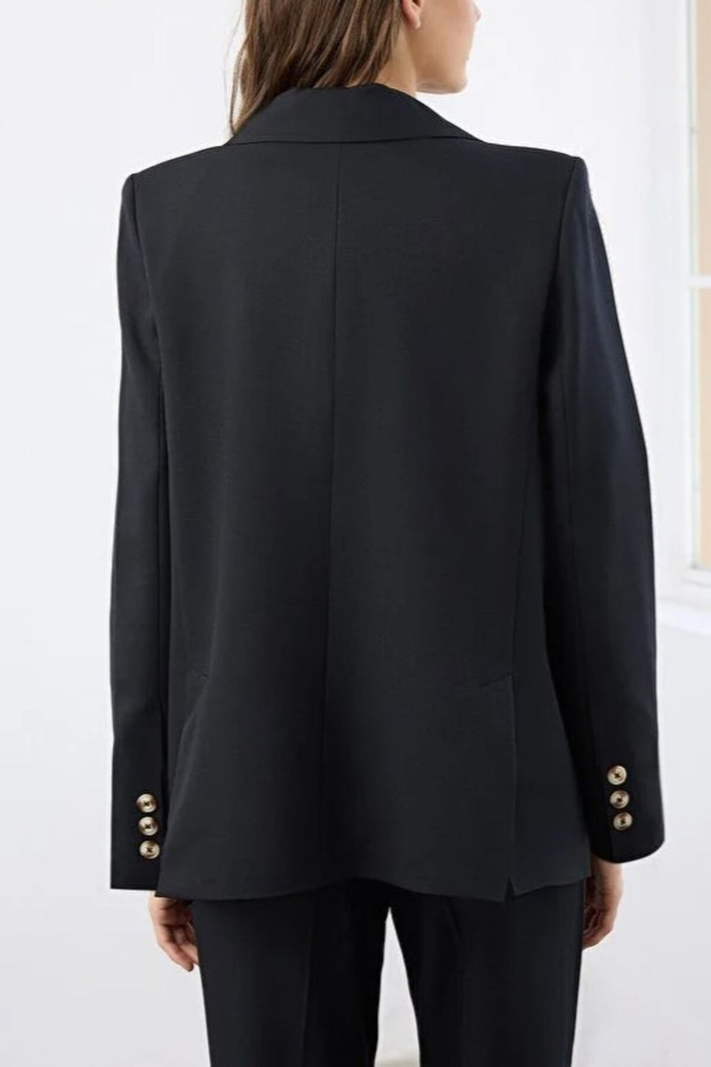 Lined Woven Blazer Jacket