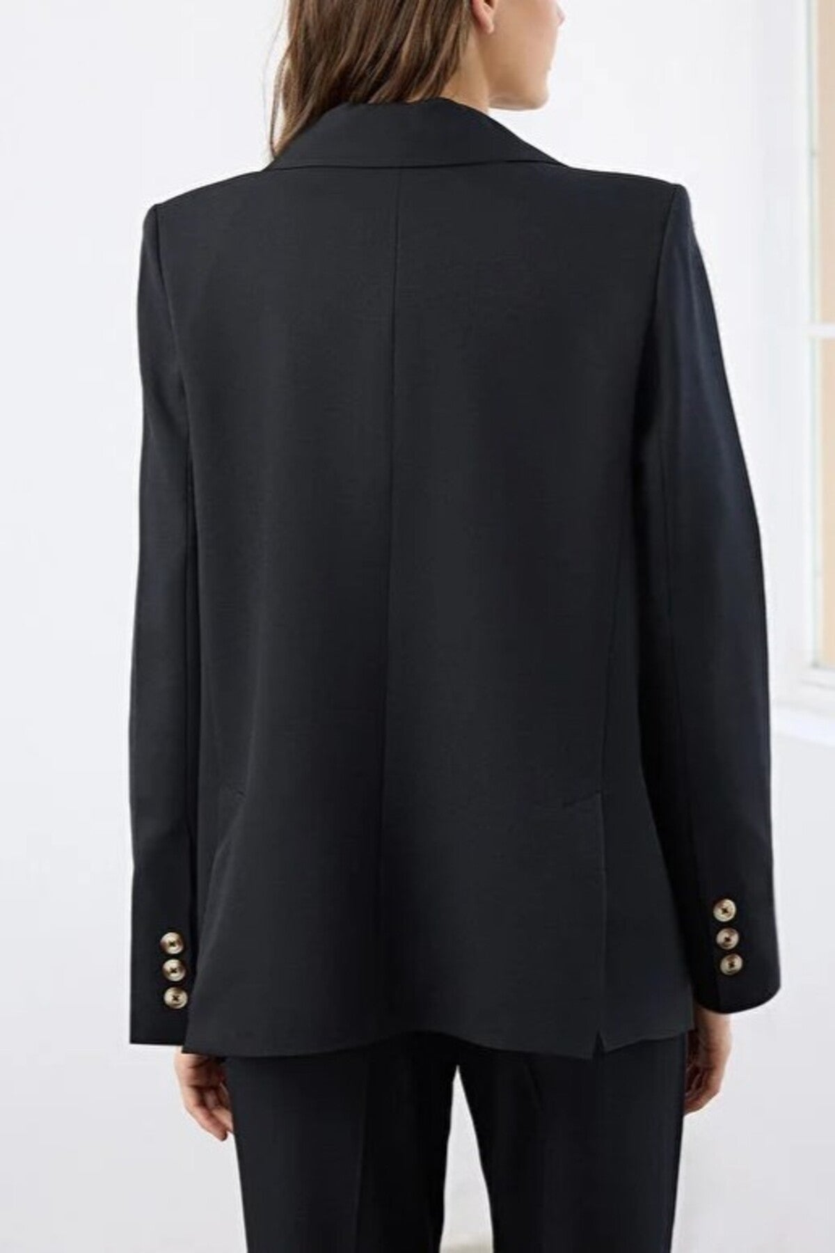 Lined Woven Blazer Jacket