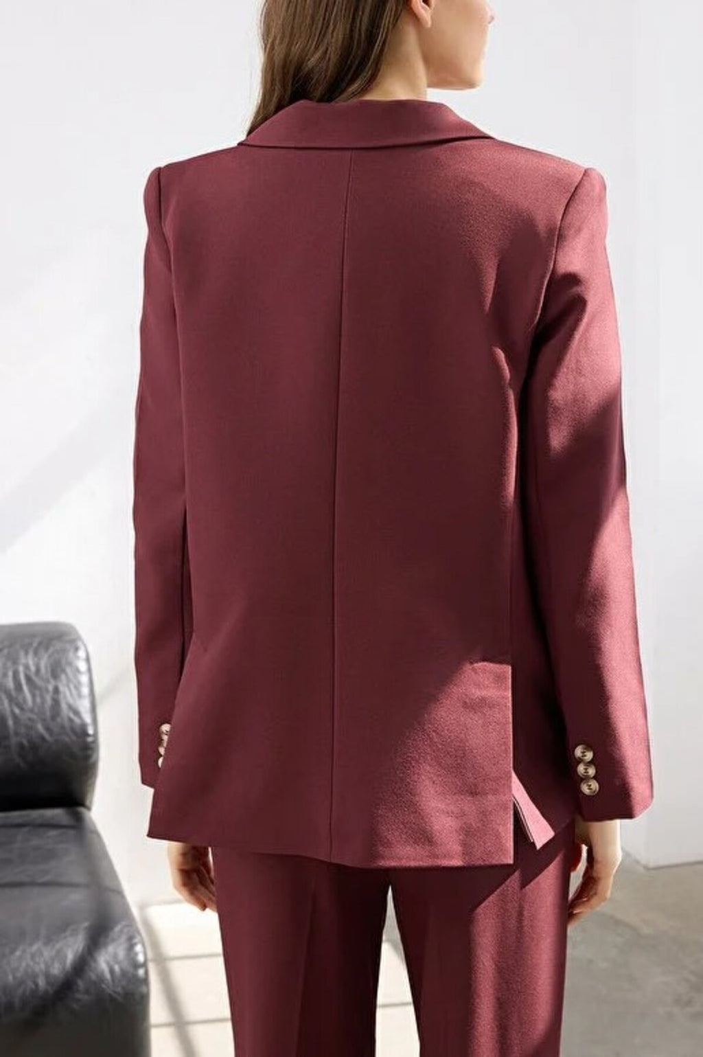 Lined Woven Blazer Jacket