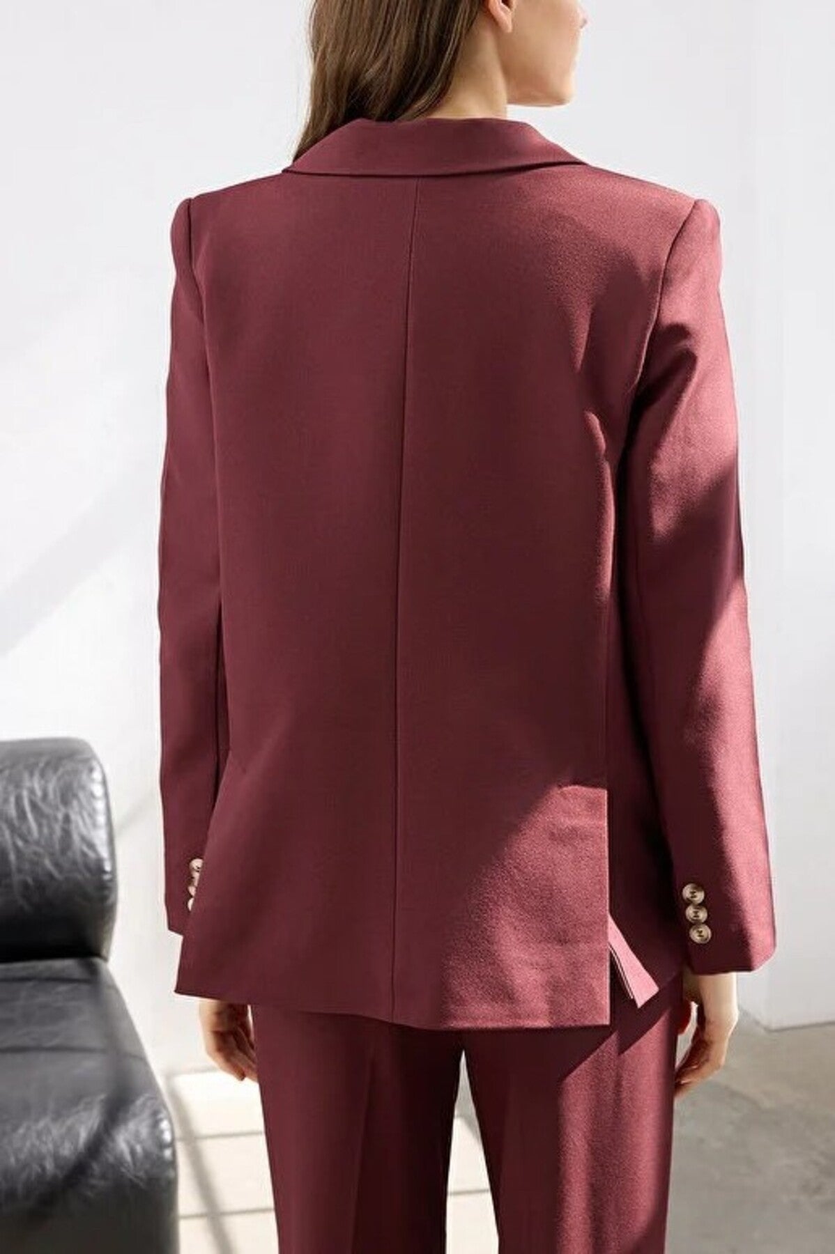 Lined Woven Blazer Jacket