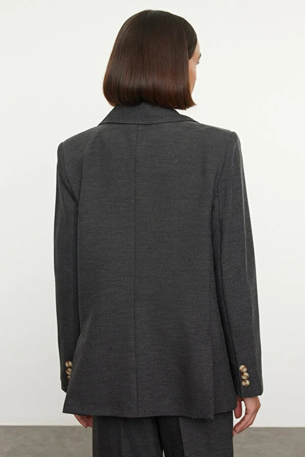 Lined Woven Blazer Jacket