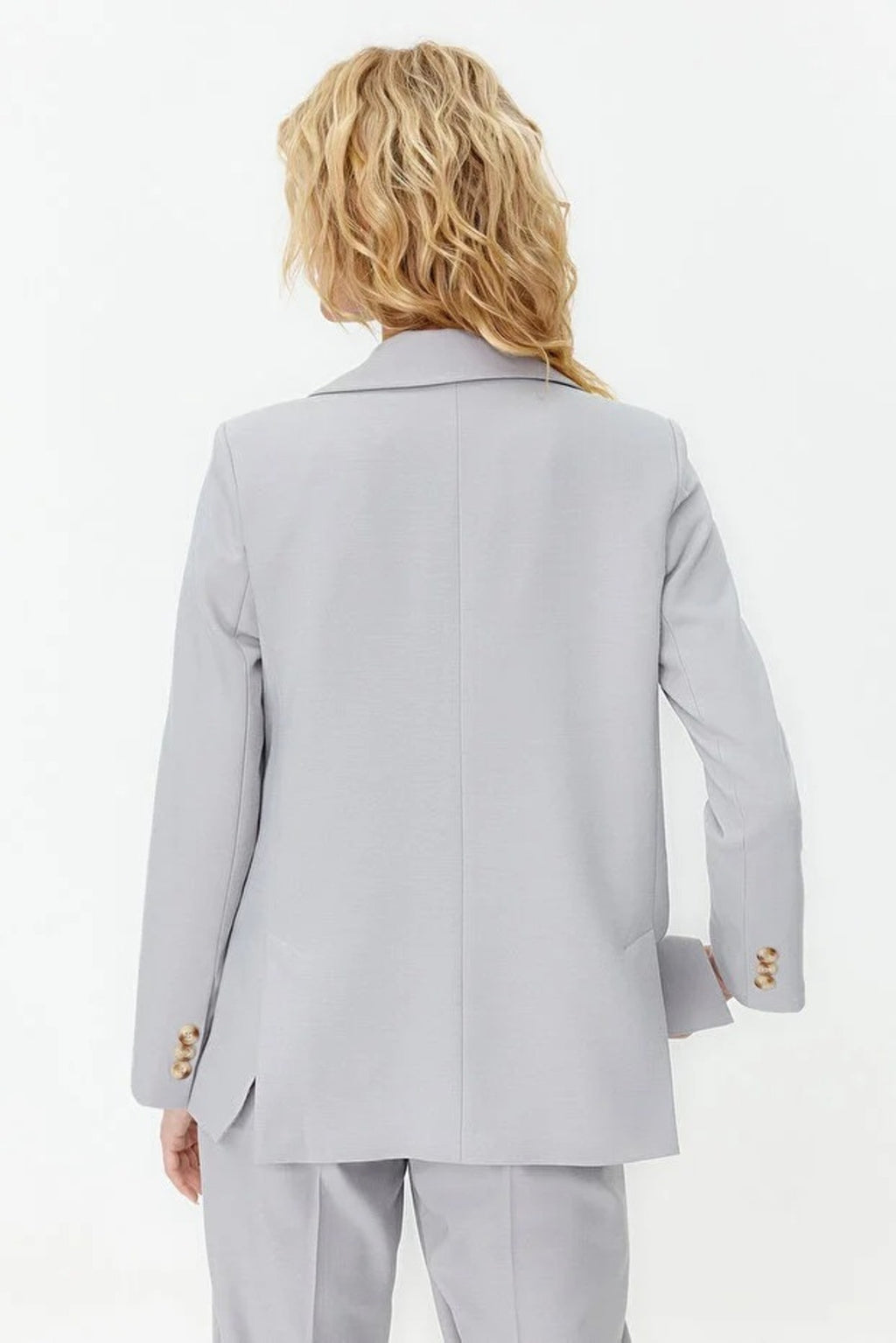 Lined Woven Blazer Jacket