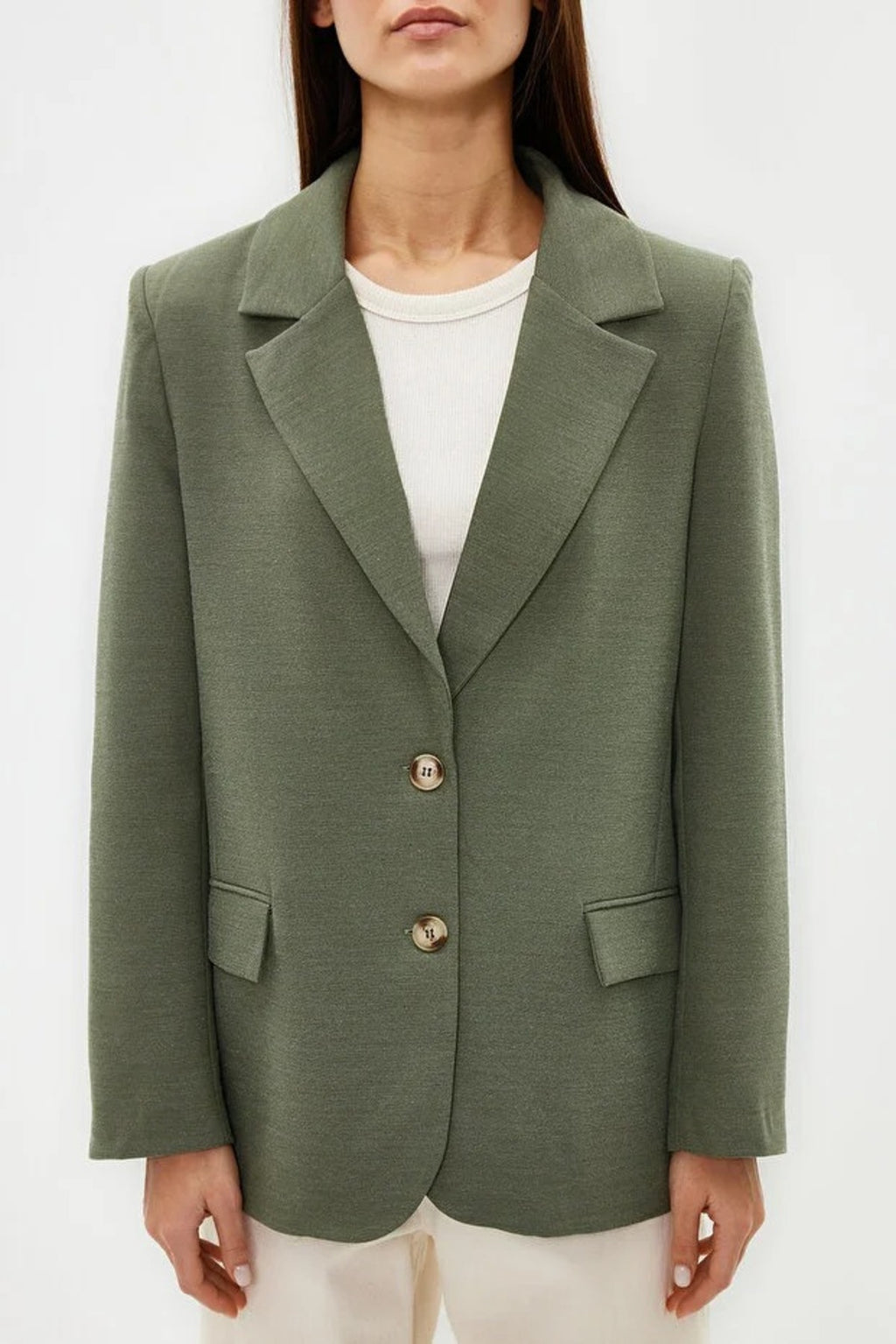 Lined Woven Blazer Jacket