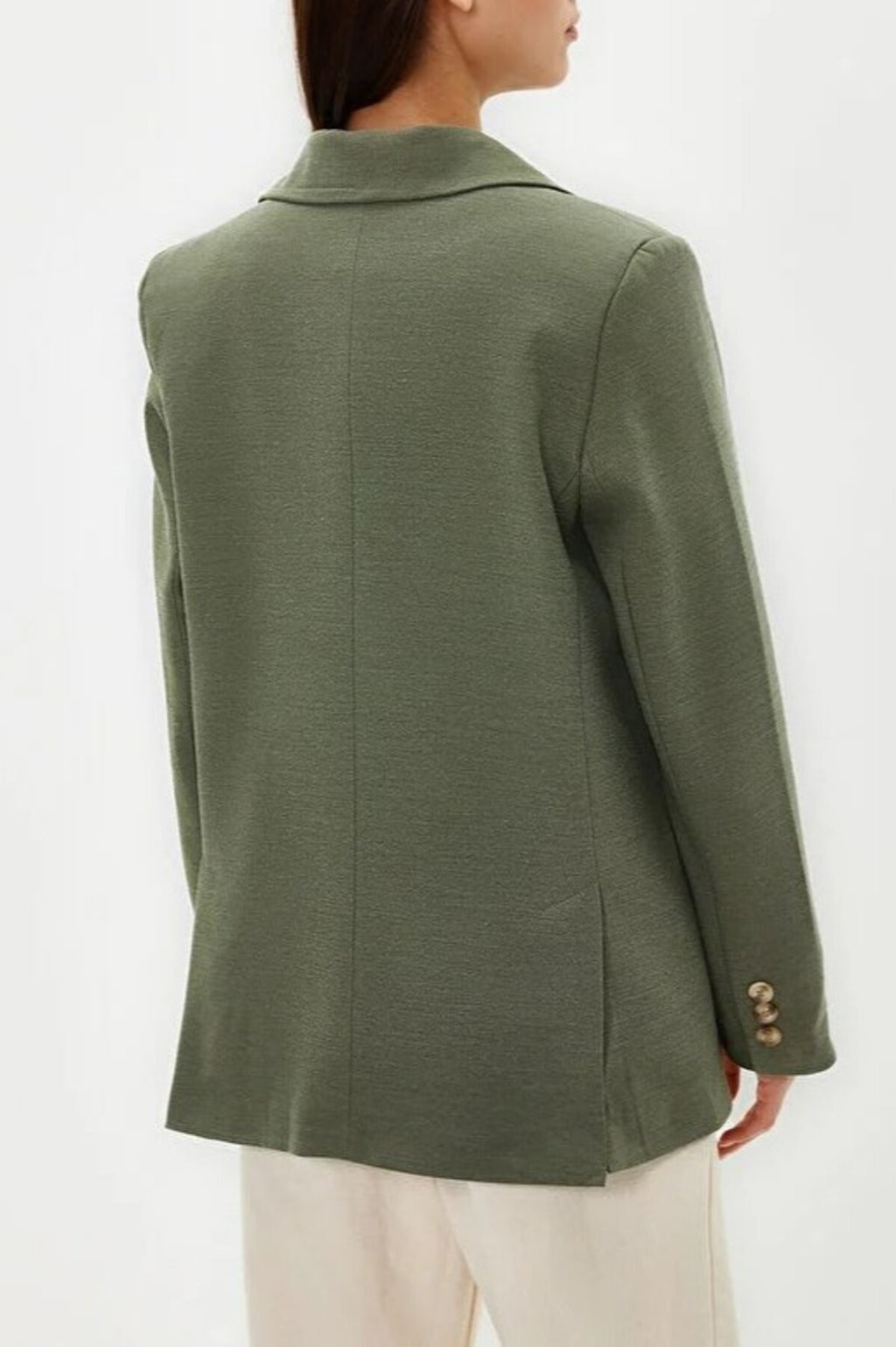 Lined Woven Blazer Jacket