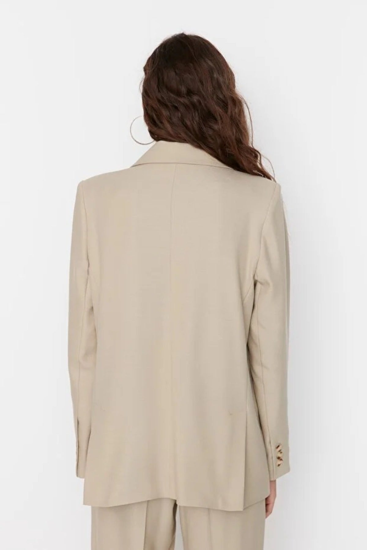 Lined Woven Blazer Jacket