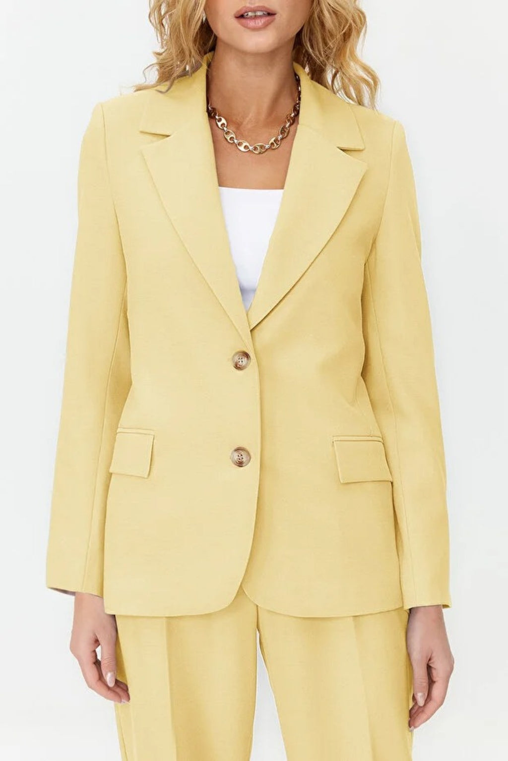 Lined Woven Blazer Jacket
