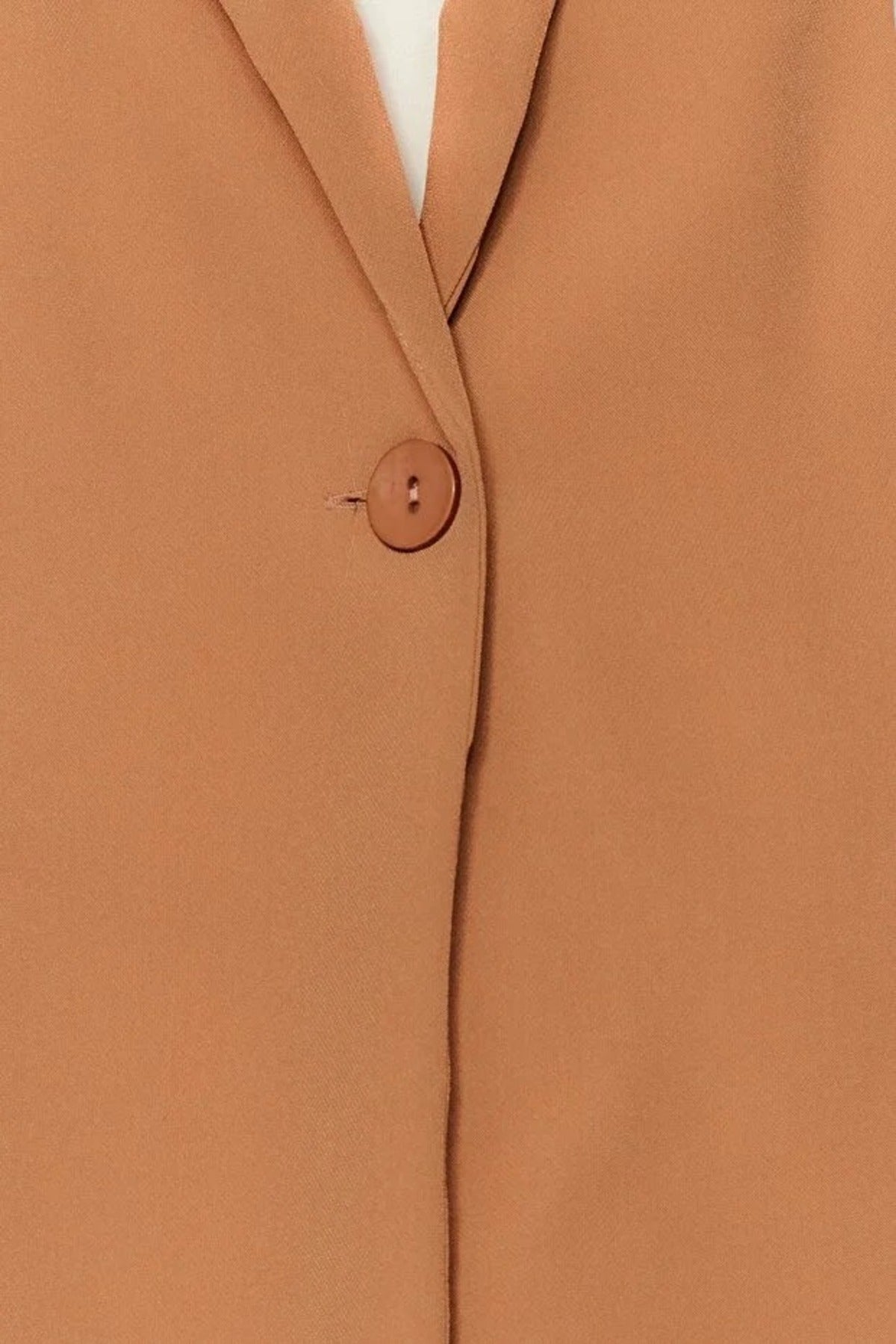 Woven Blazer Jacket with Lining Detail