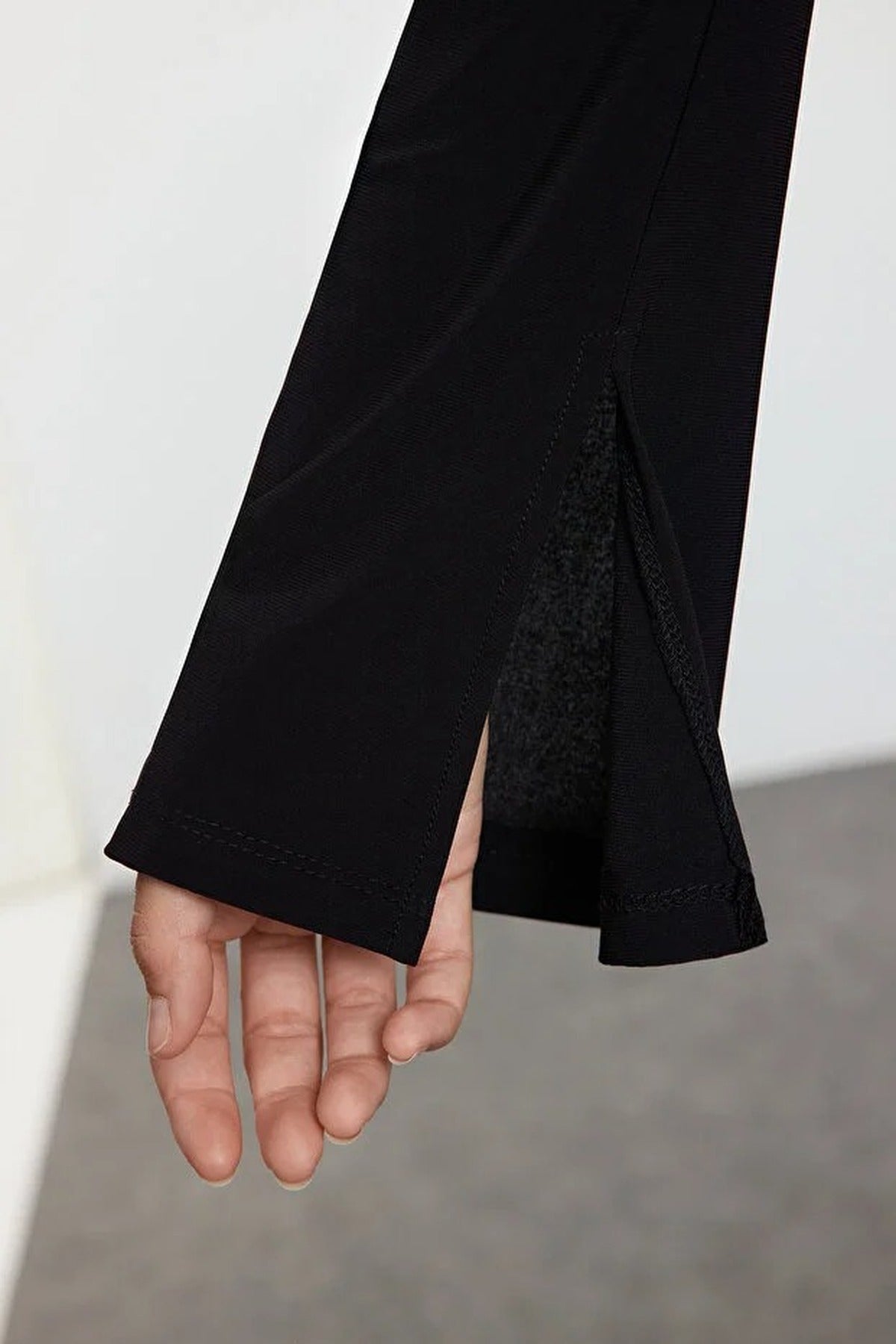 Knit Blouse with Tie Detail