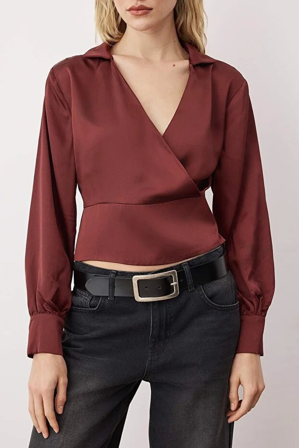 Satin Woven Blouse