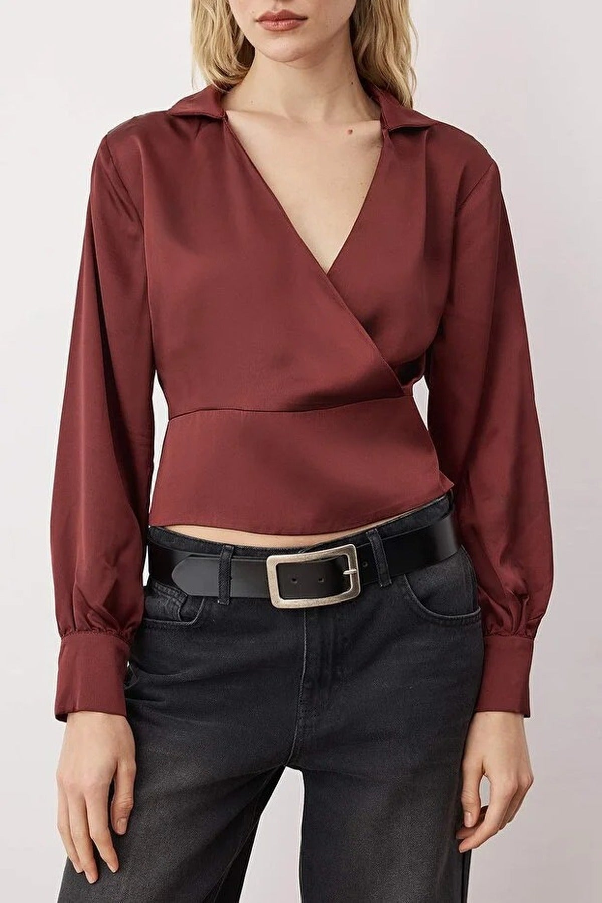 Satin Woven Blouse