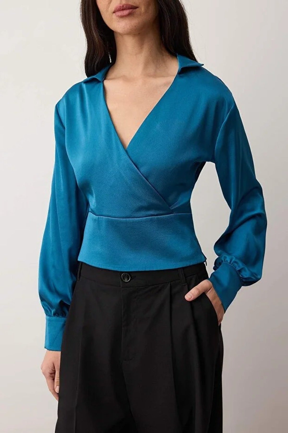 Satin Woven Blouse