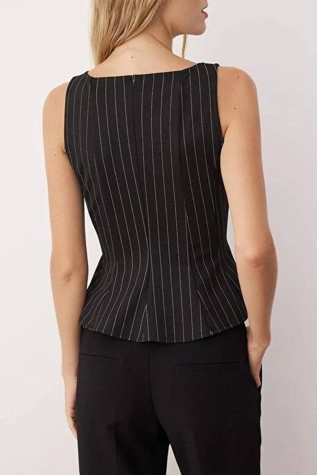 Peplum Boat Neck Stretch Knit Blouse