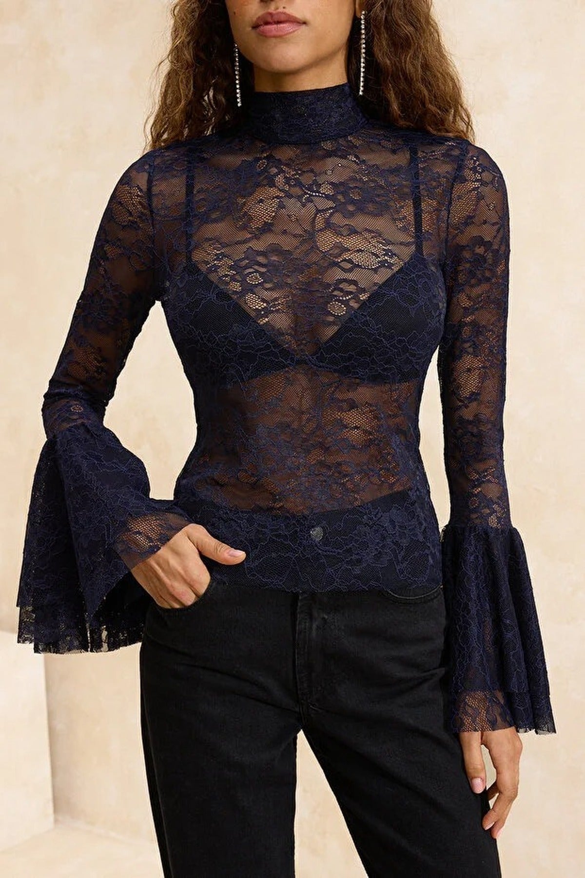 Lace Boho Party Blouse