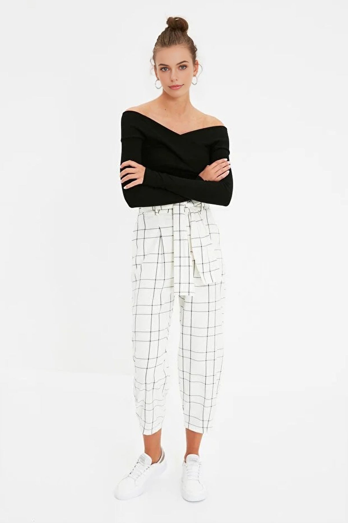 Carmen Collar Ribbed Knit Bodysuit