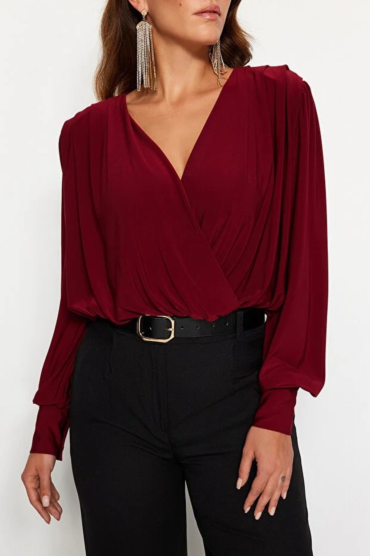 Wrapped Knit Bodysuit