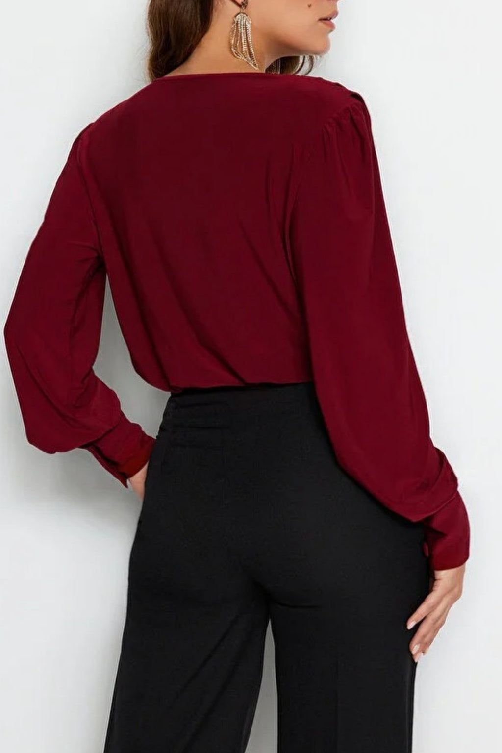 Wrapped Knit Bodysuit