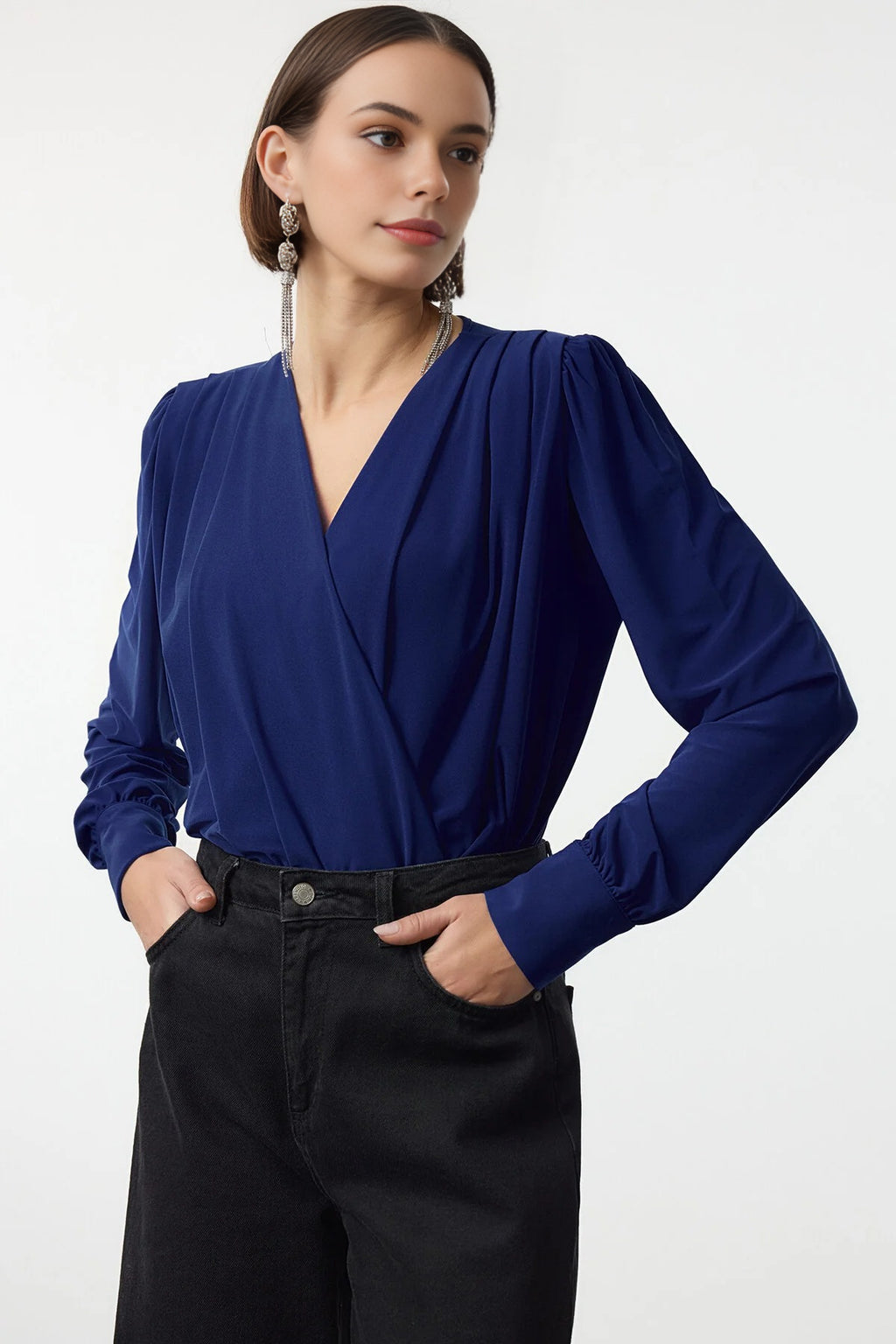 Wrapped Knit Bodysuit