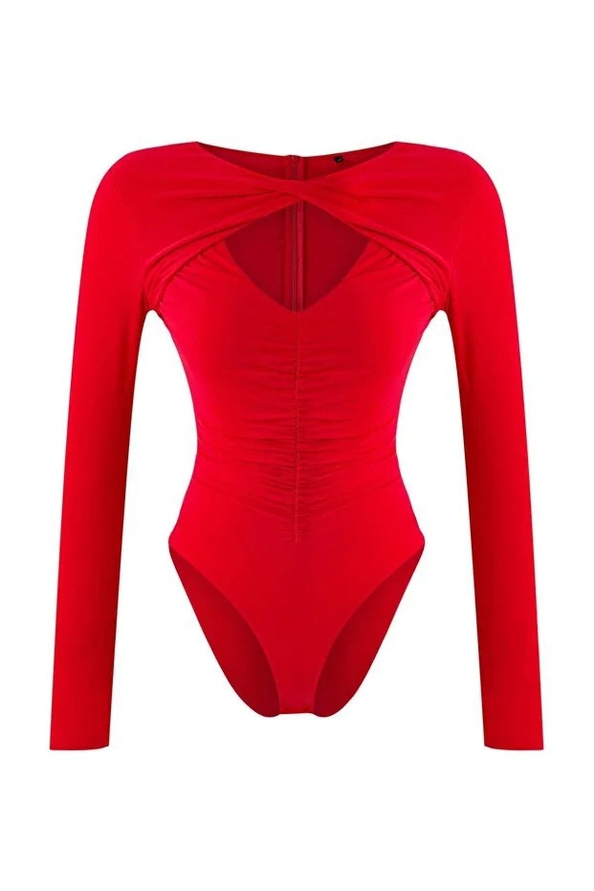 Knit Bodysuit with Cut-Out Detail
