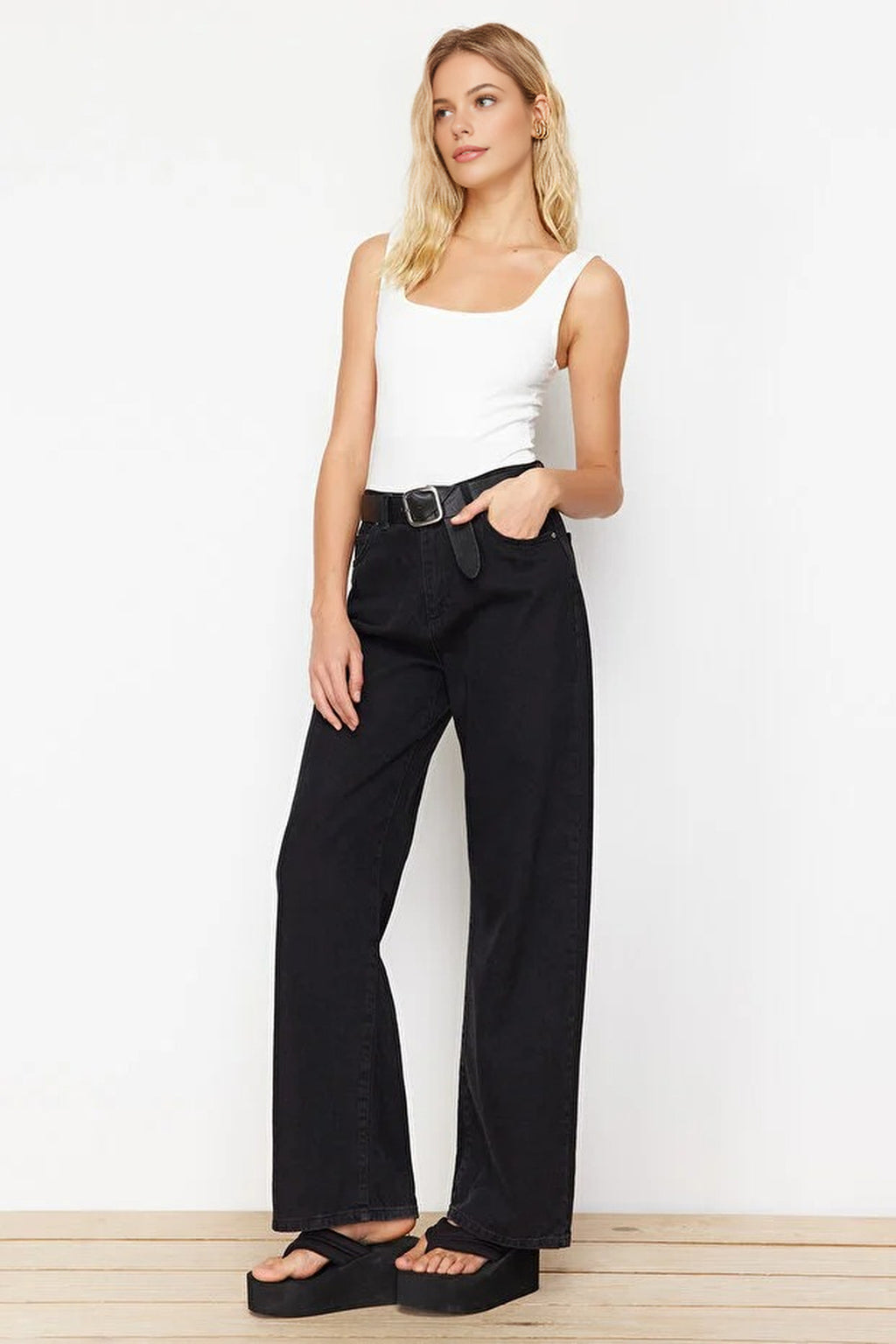 Square Neck Knit Bodysuit