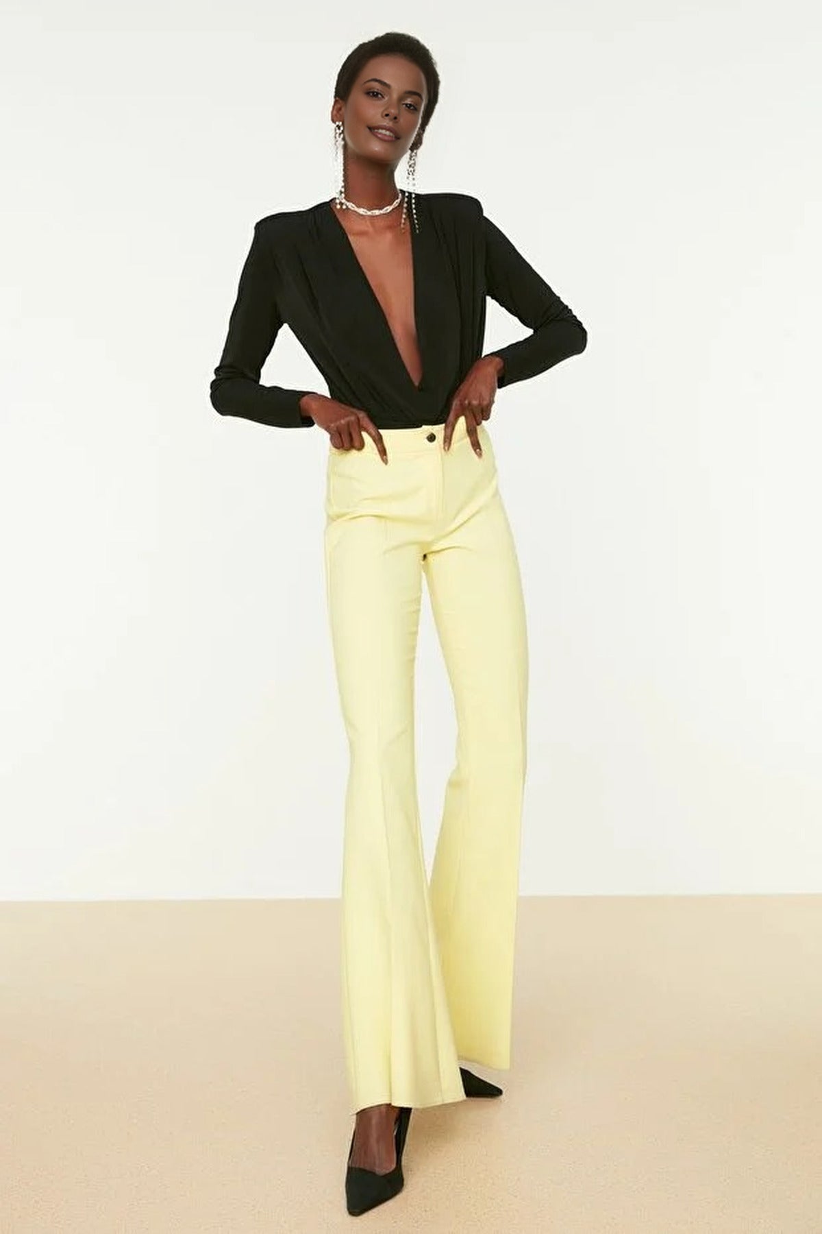 Double-Breasted Knit Bodysuit