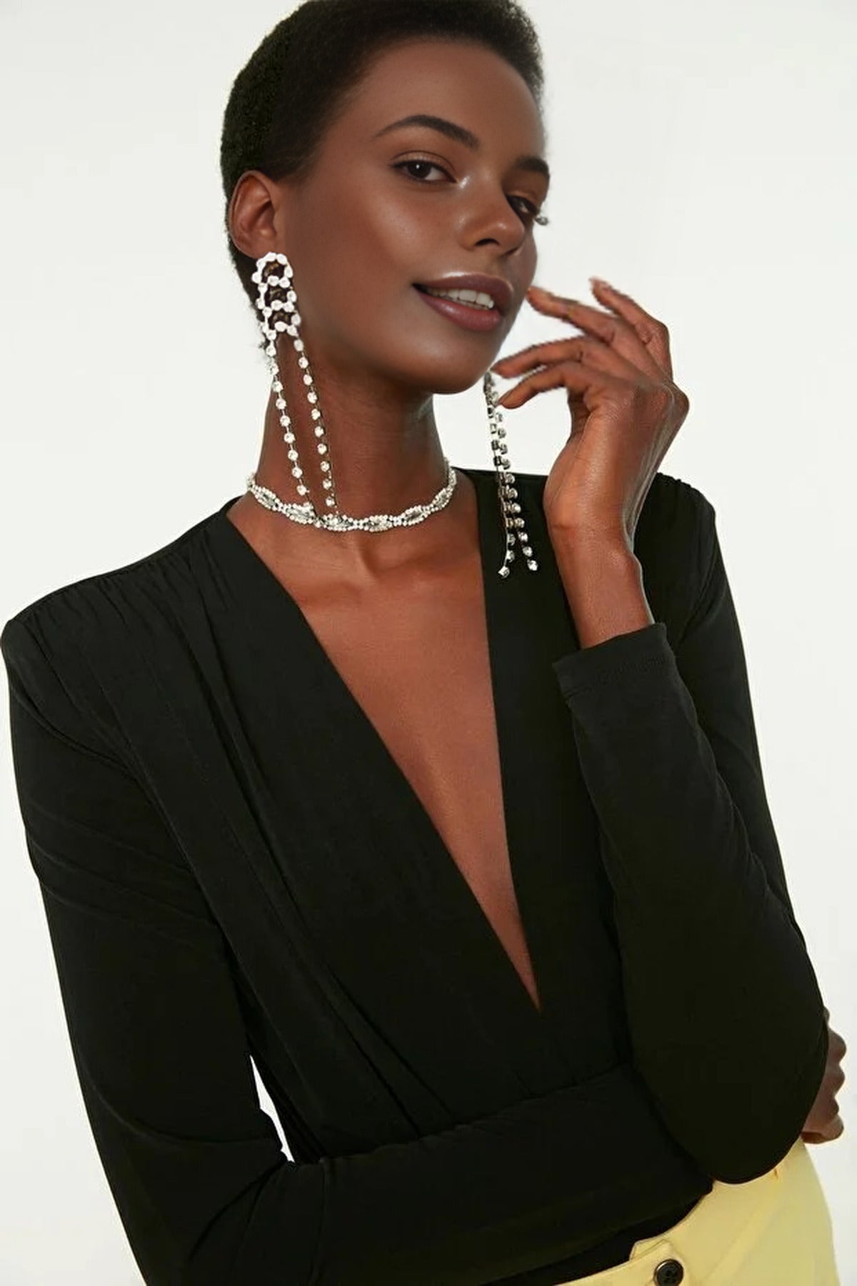 Double-Breasted Knit Bodysuit