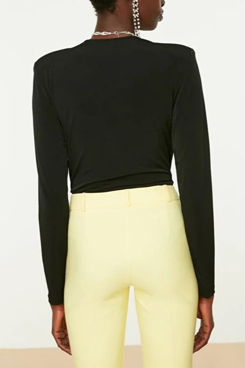 Double-Breasted Knit Bodysuit