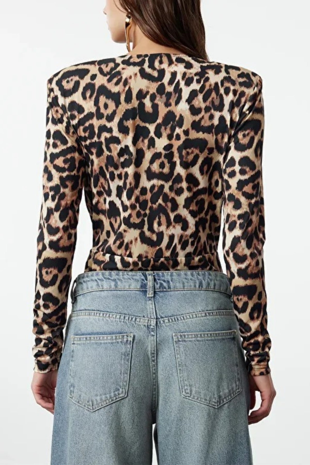 Double-Breasted Knit Sandy Bodysuit