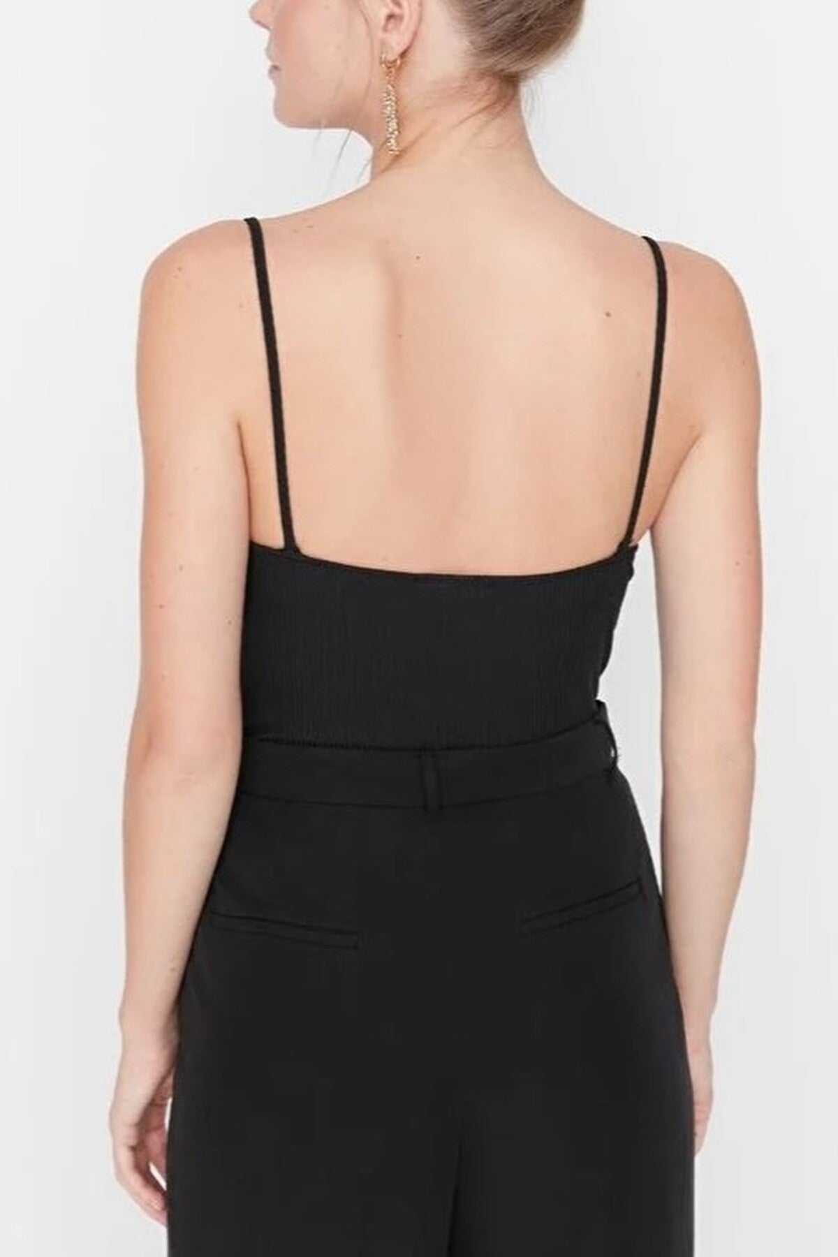 Sweetheart Collar Lace Detailed Bodysuit