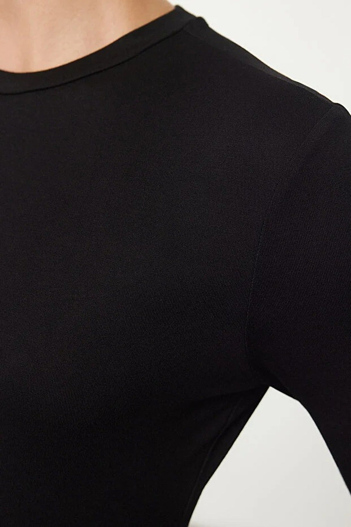 Crew Neck Knit Bodysuit