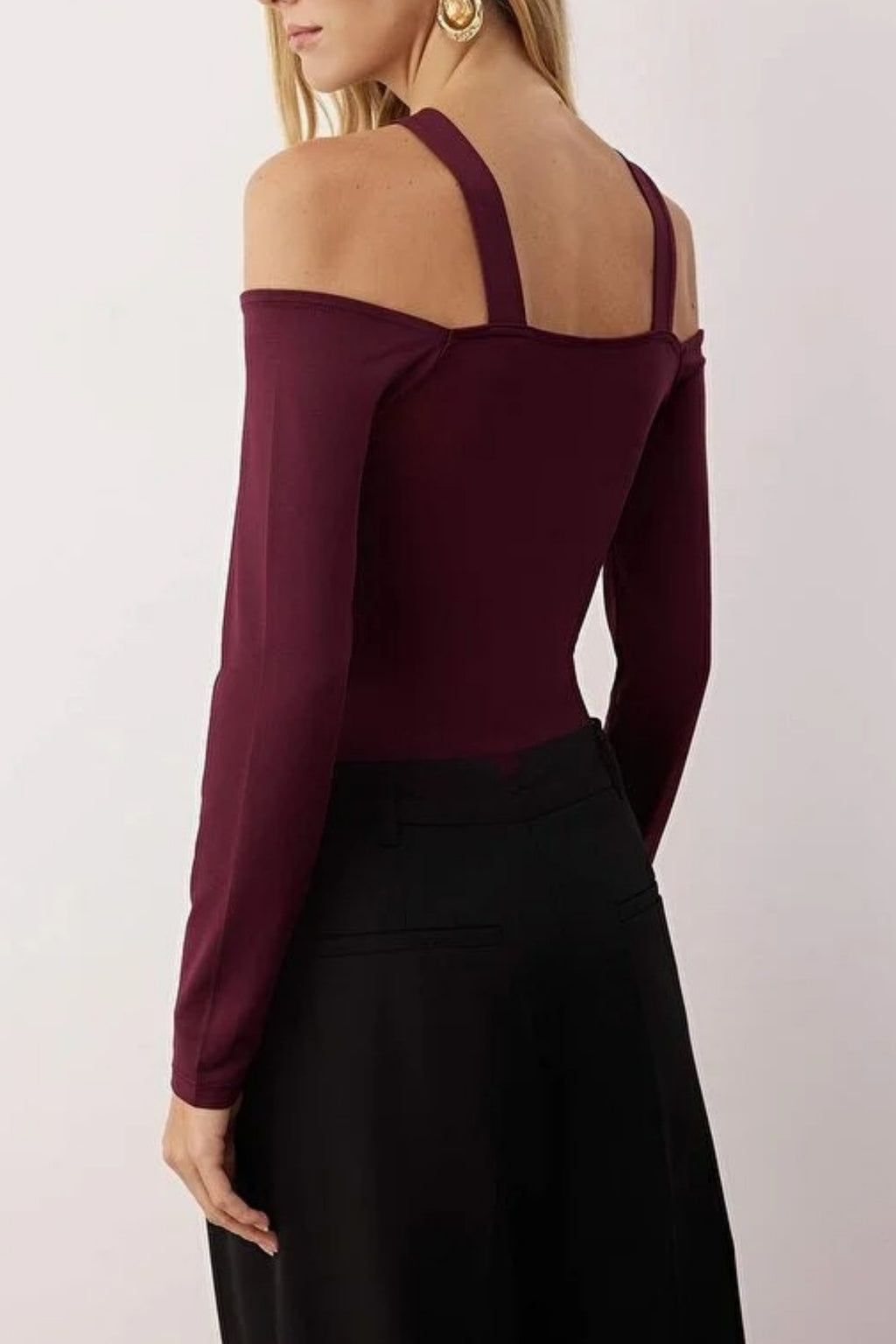 Knit Bodysuit with Accessory Detail