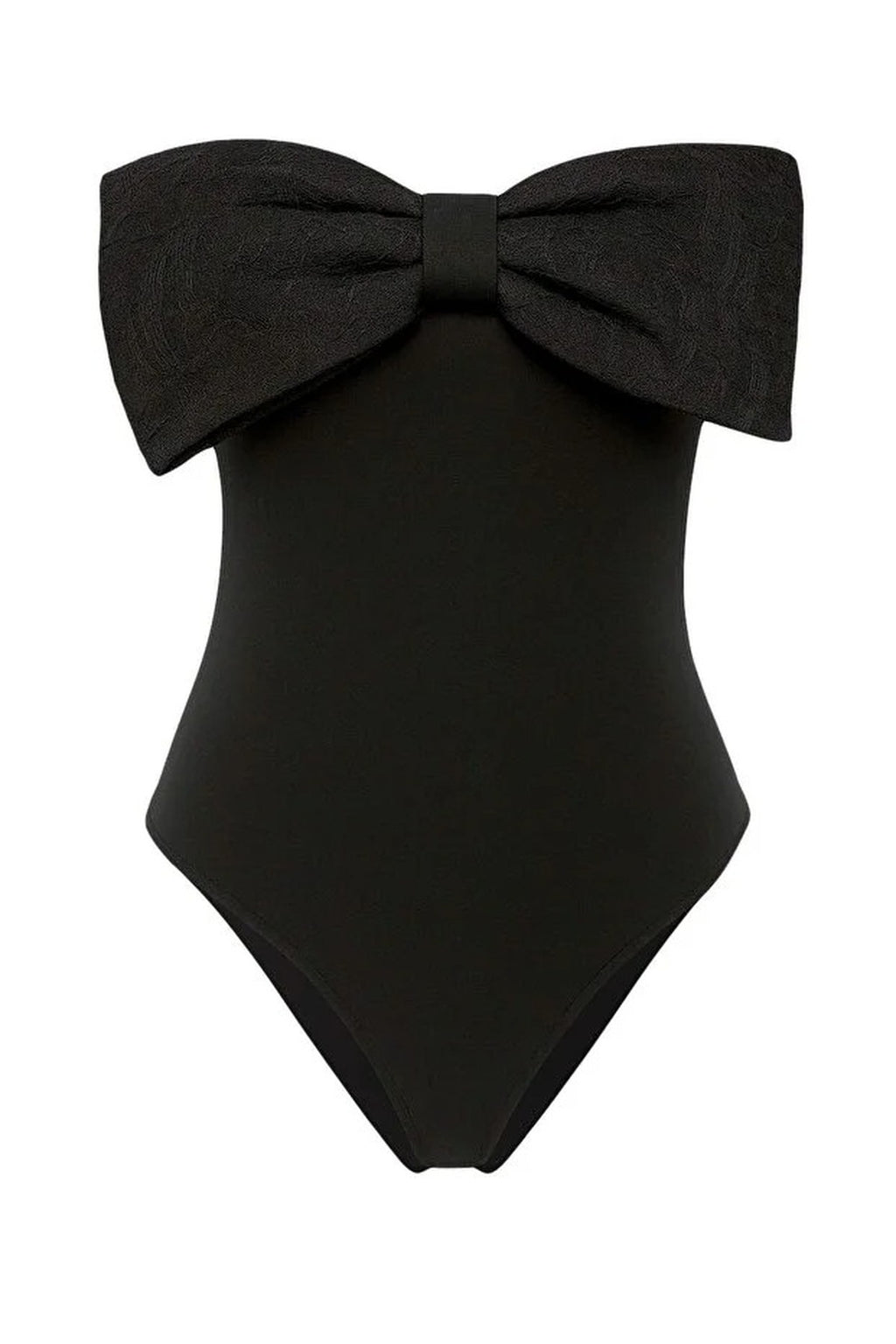Strapless Bow-Tie Knit Stylish Bodysuit