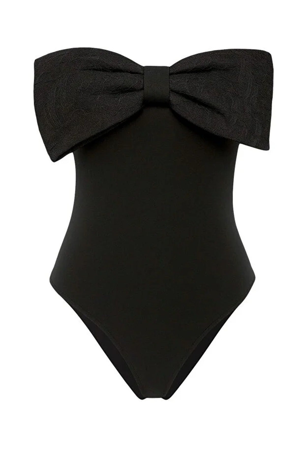 Strapless Bow-Tie Knit Stylish Bodysuit
