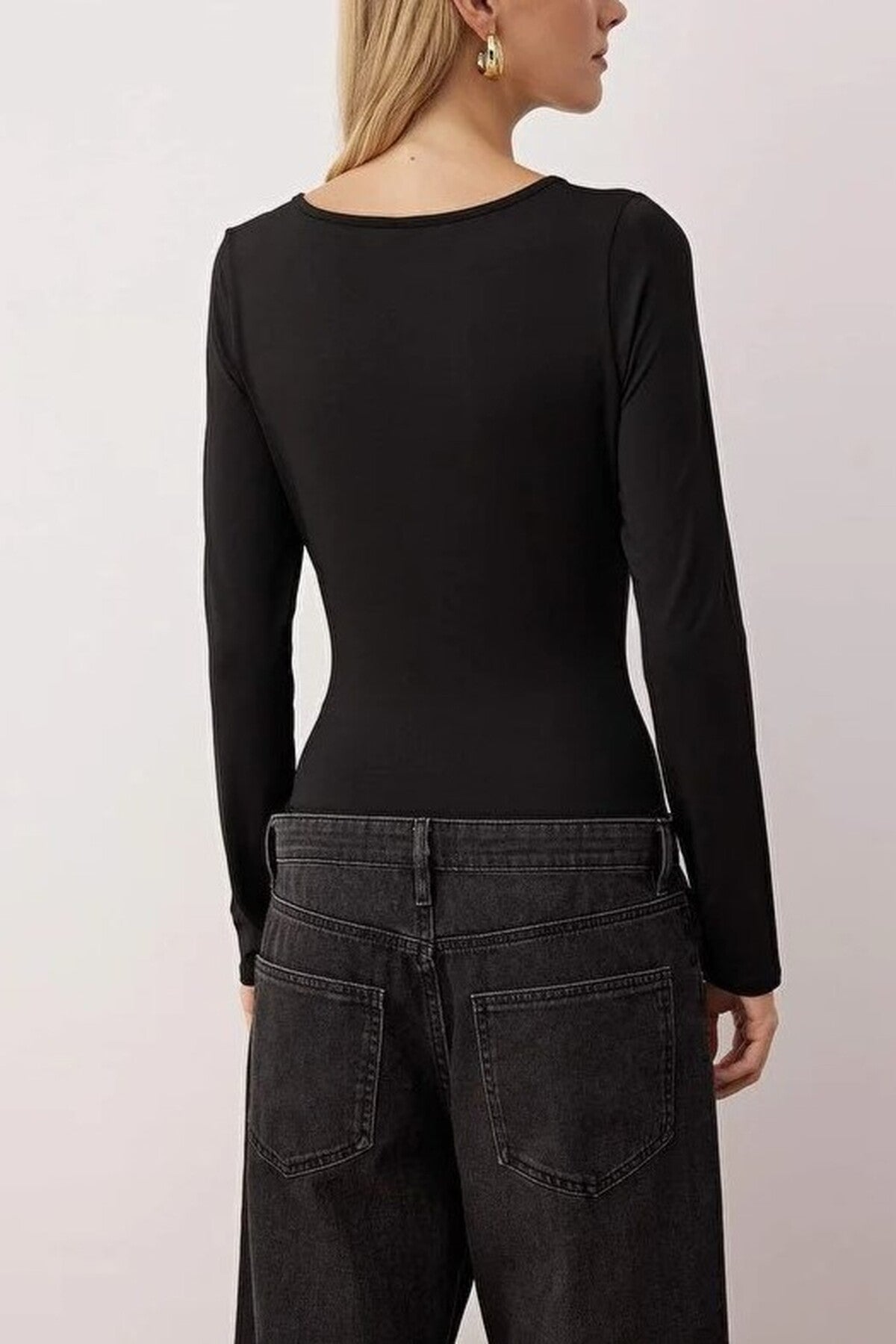 Knit Bodysuit with Accessory Detail