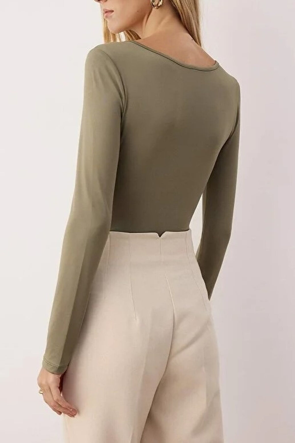 Knit Bodysuit with Accessory Detail