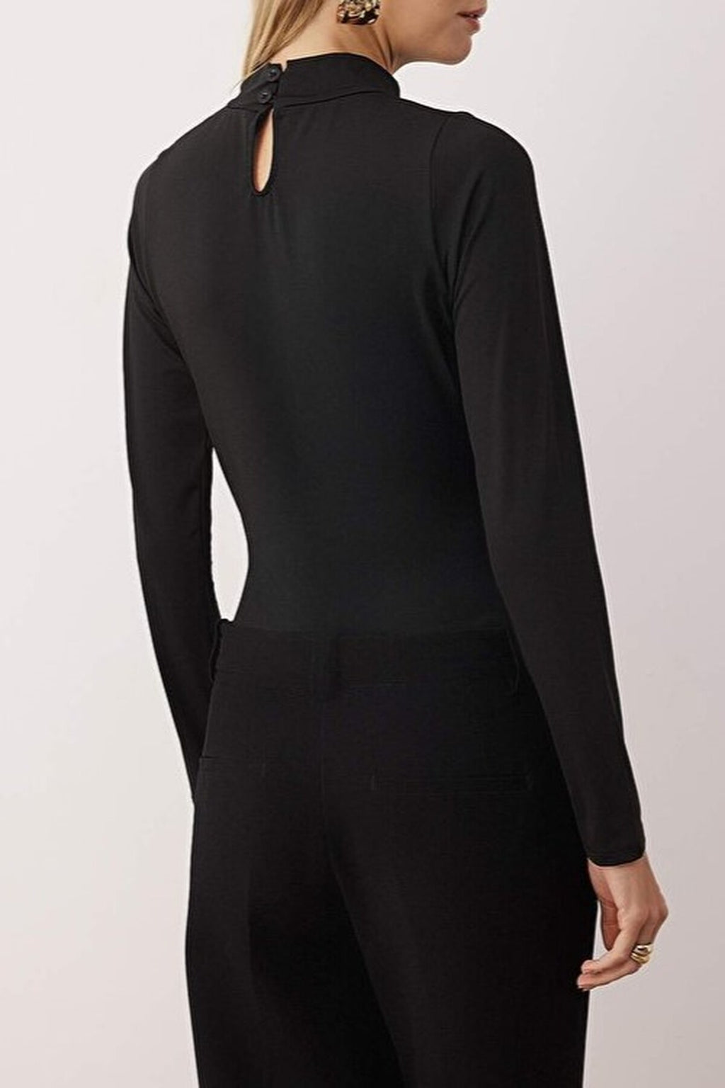 Flexible Knit Bodysuit with Accessory Details