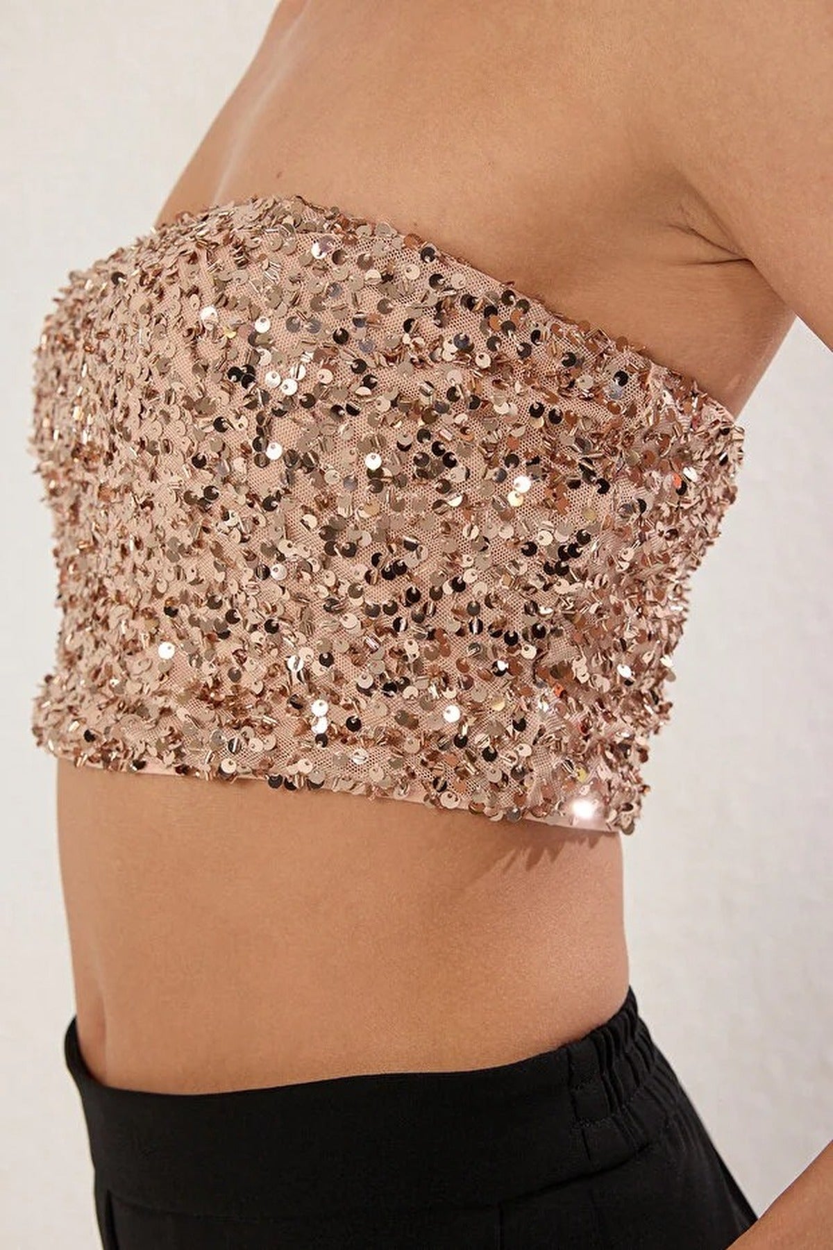 Strapless Sequin Chic Bustier