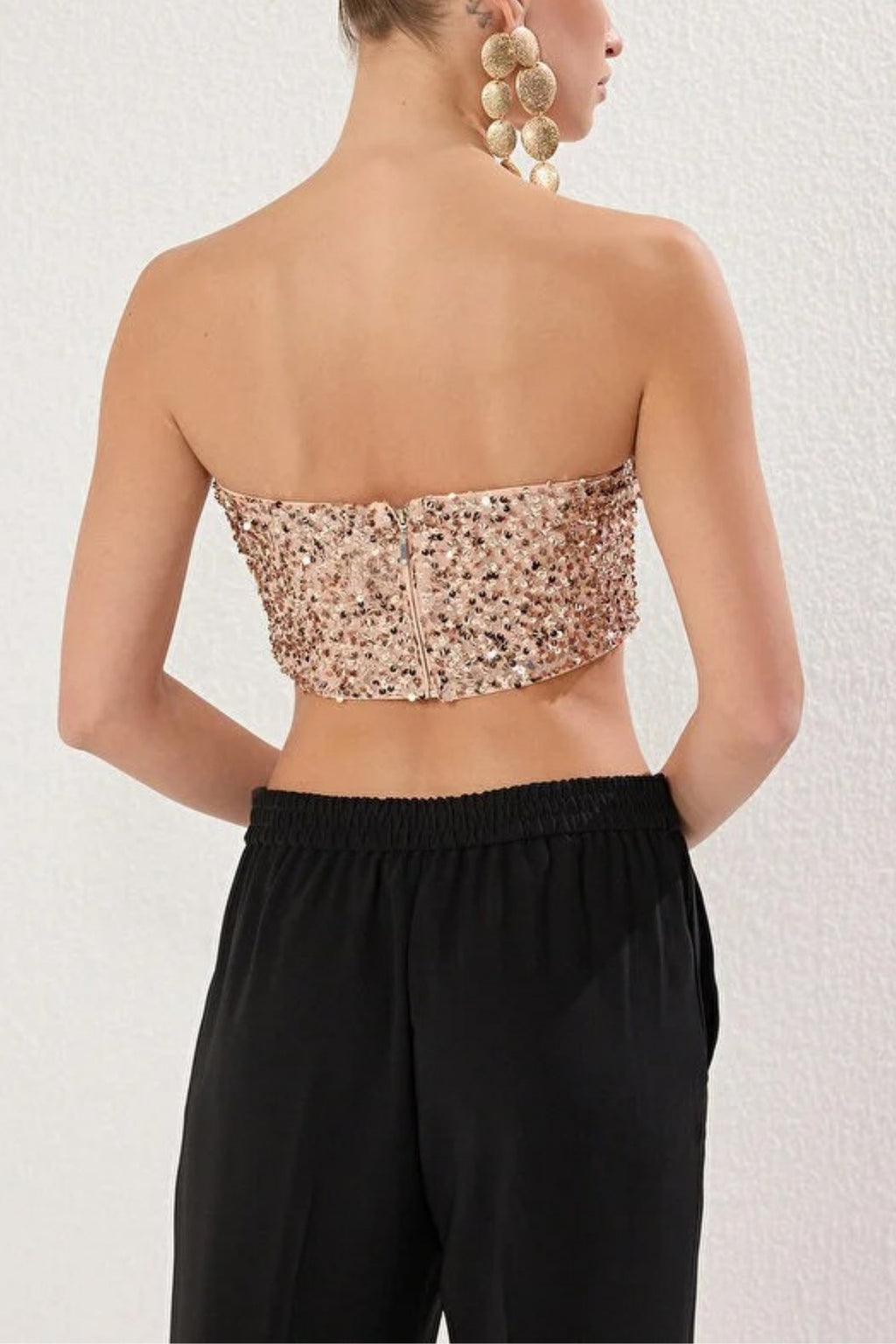 Strapless Sequin Chic Bustier