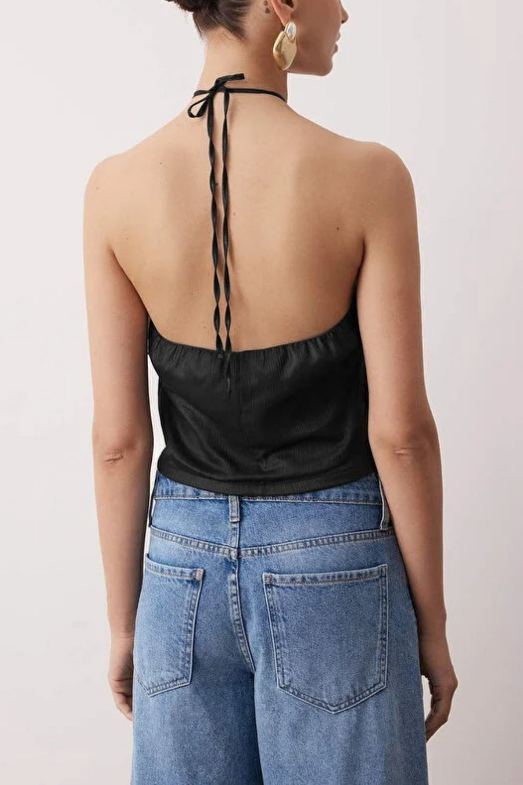 Flounce Bustier with Rose Detail