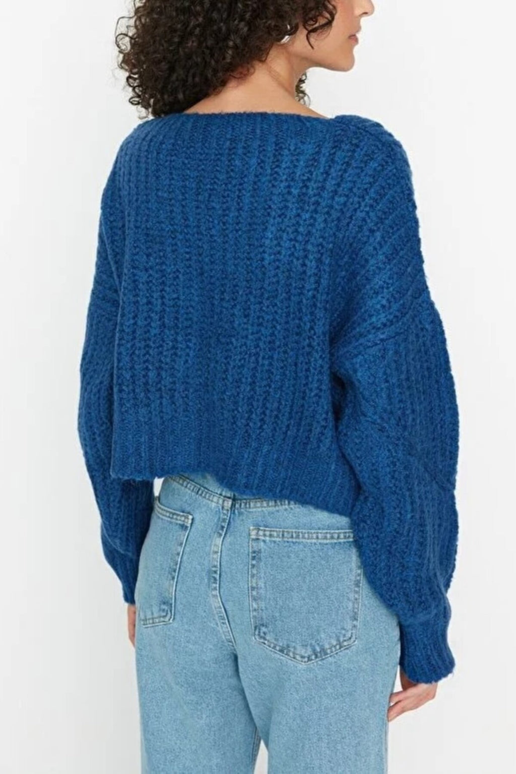 Soft Textured Crop Knit Cardigan