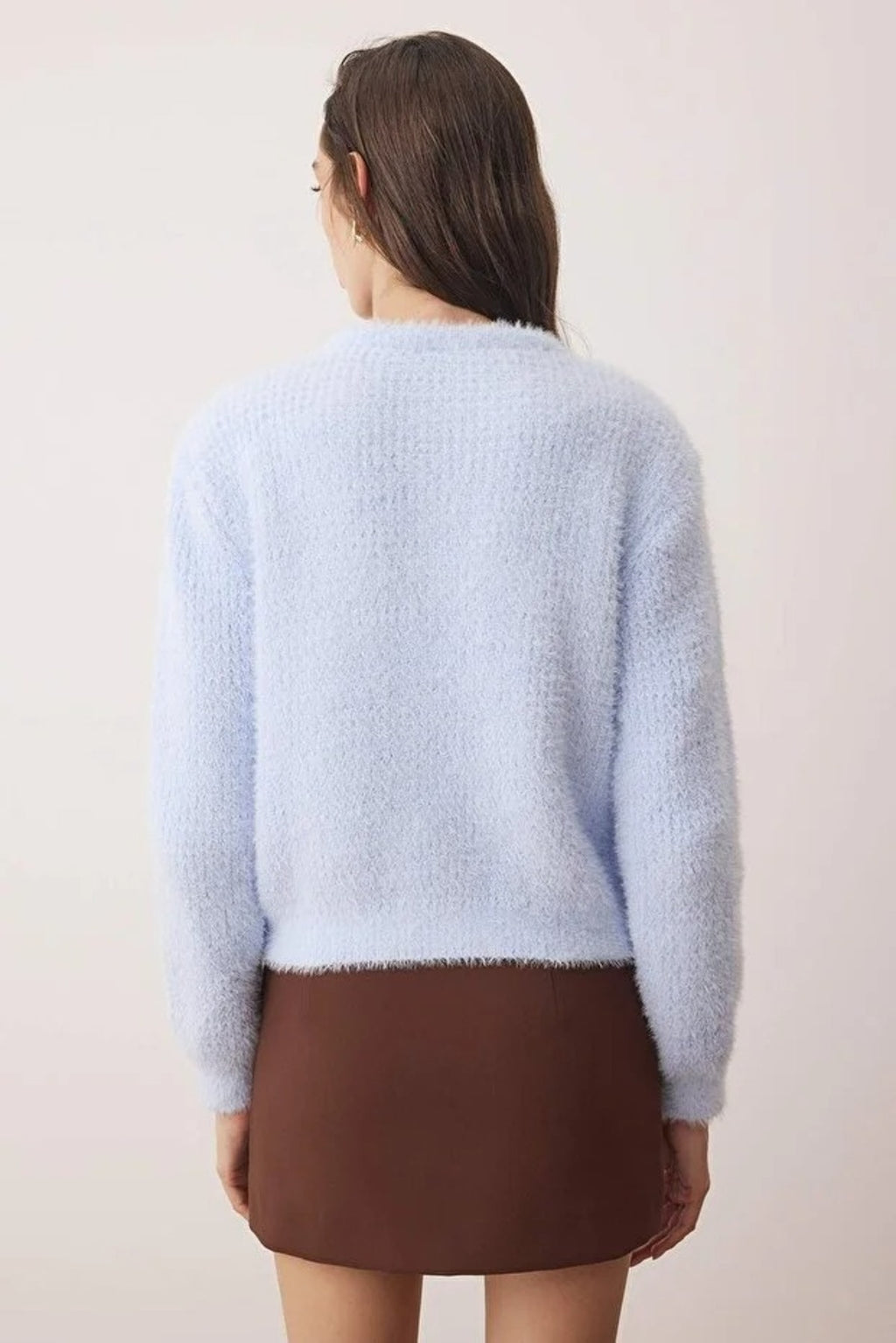 Beard Yarn Knit Cardigan