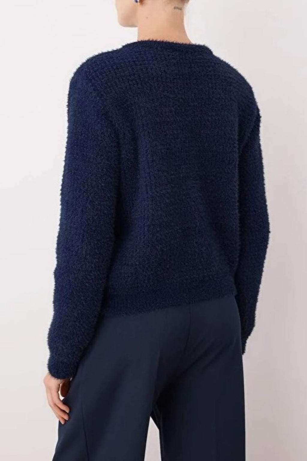 Beard Yarn Knit Cardigan