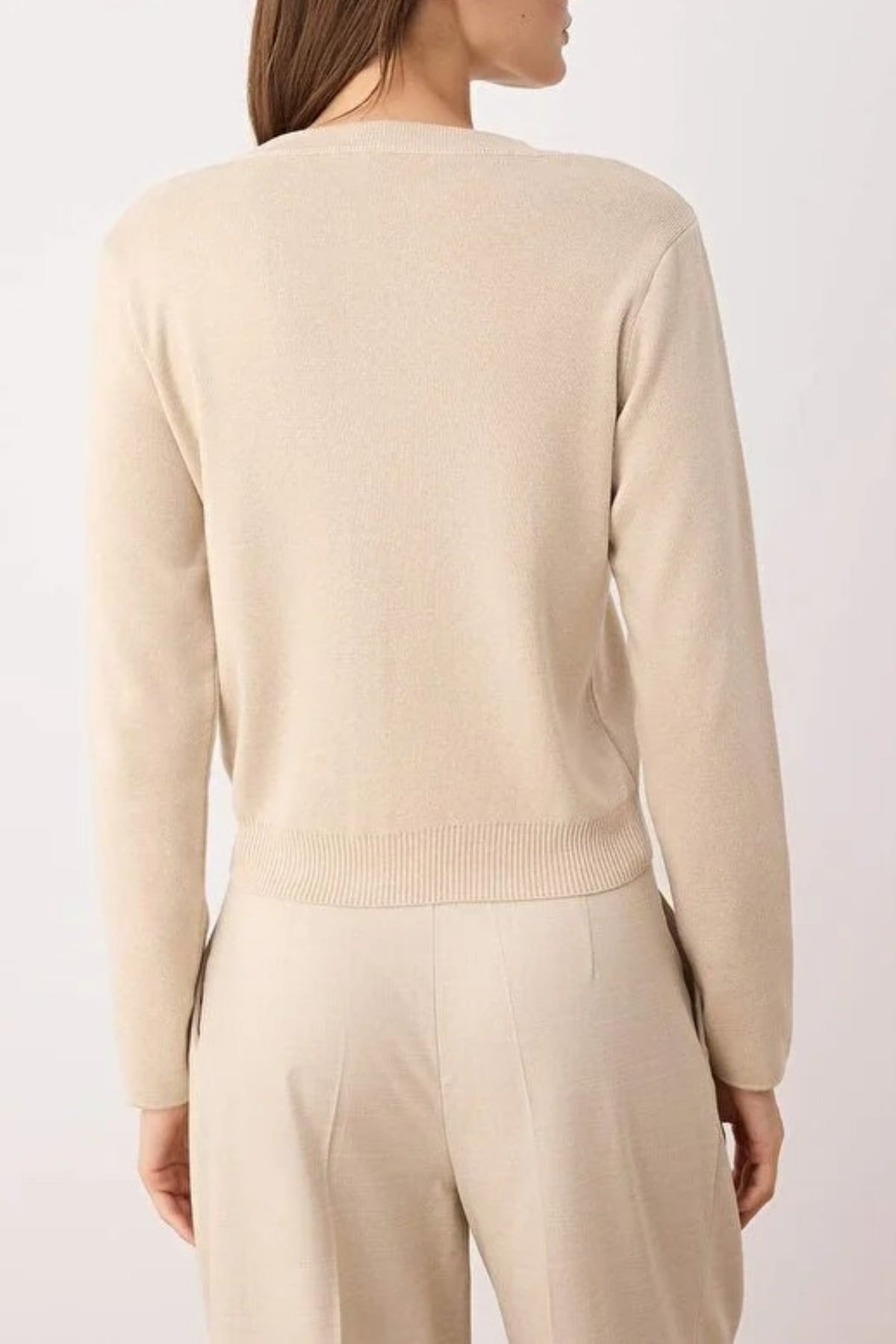 Basic Knit Cardigan with Button Details