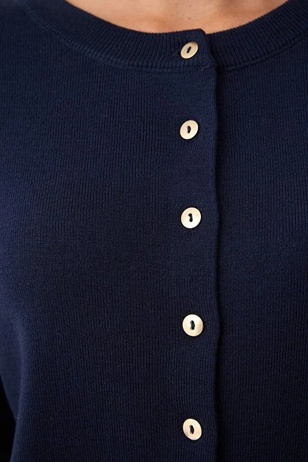 Basic Knit Cardigan with Button Details