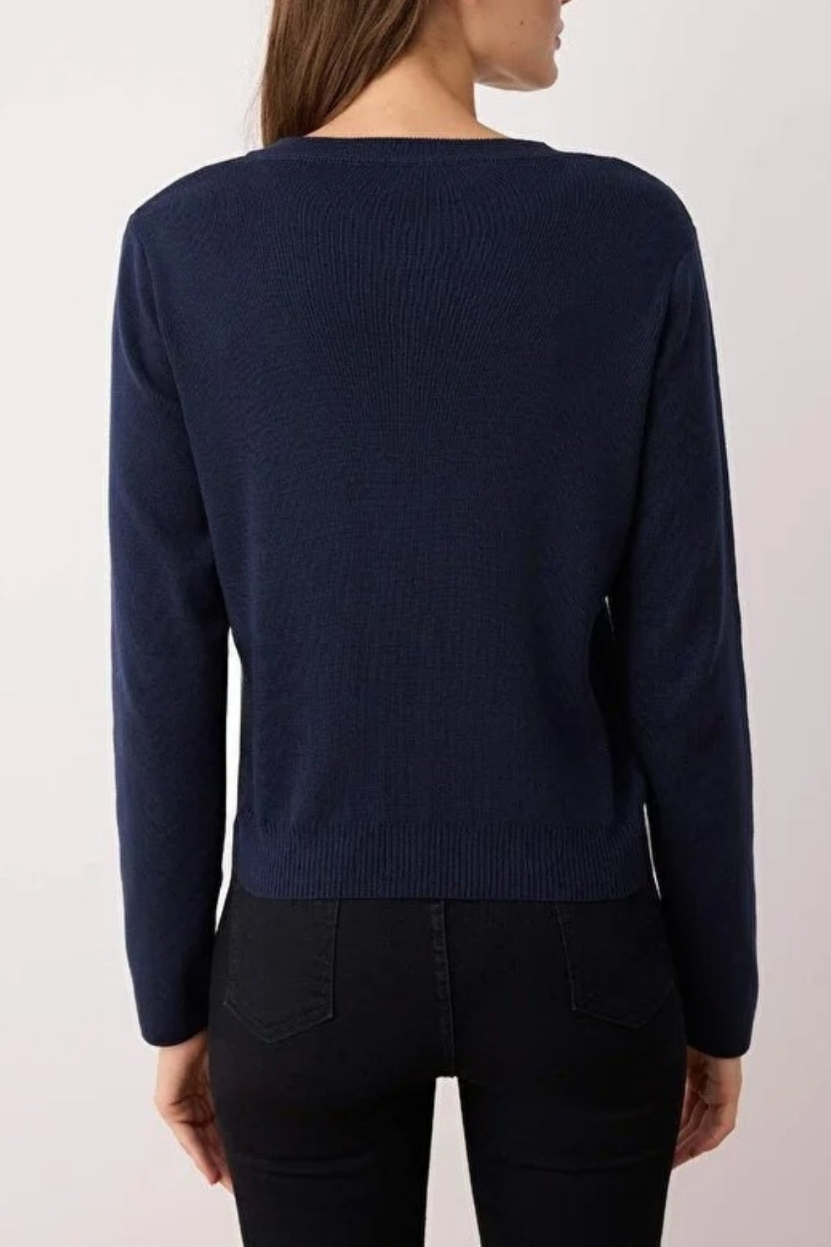 Basic Knit Cardigan with Button Details