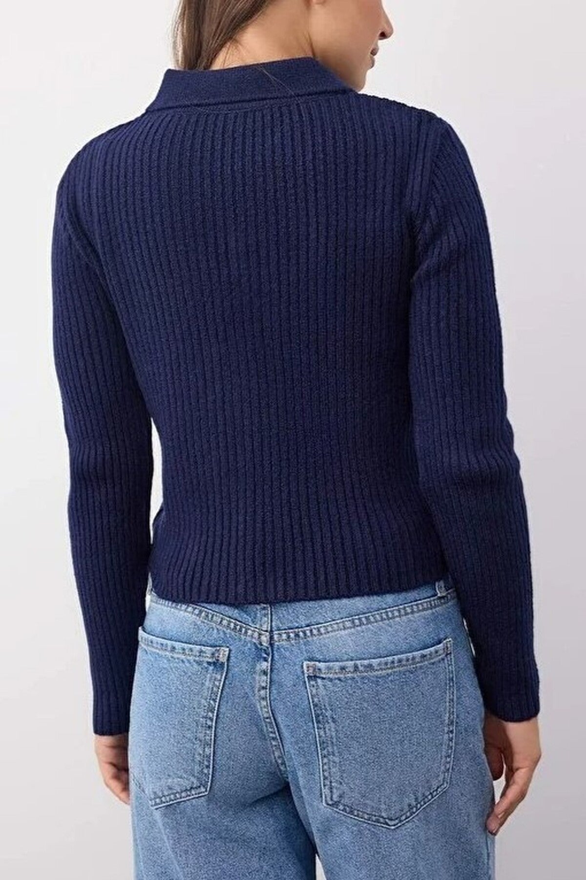 Soft Textured Knit Cardigan with Zipper Detail