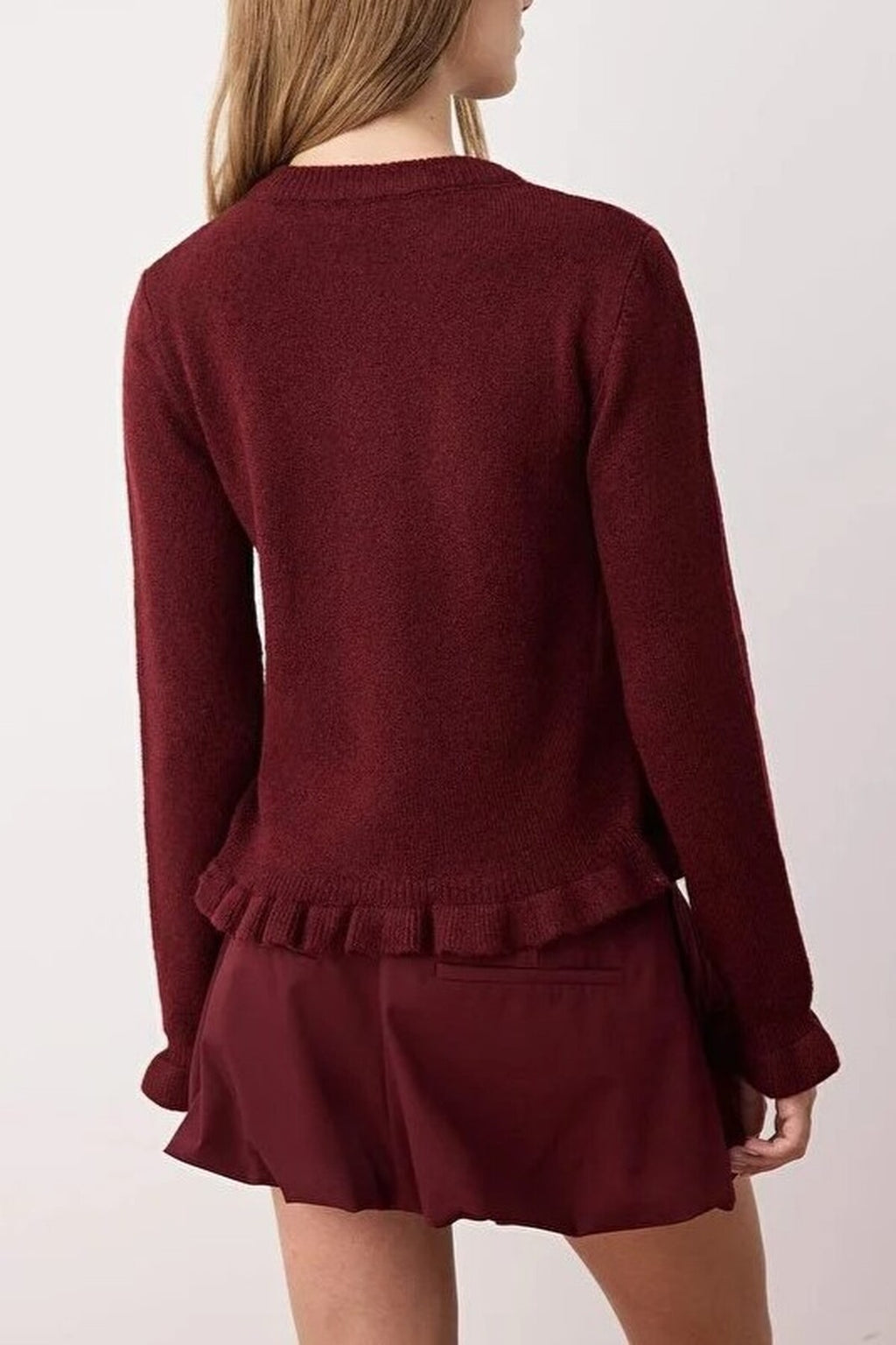 Soft Textured Knit Cardigan with Button Details