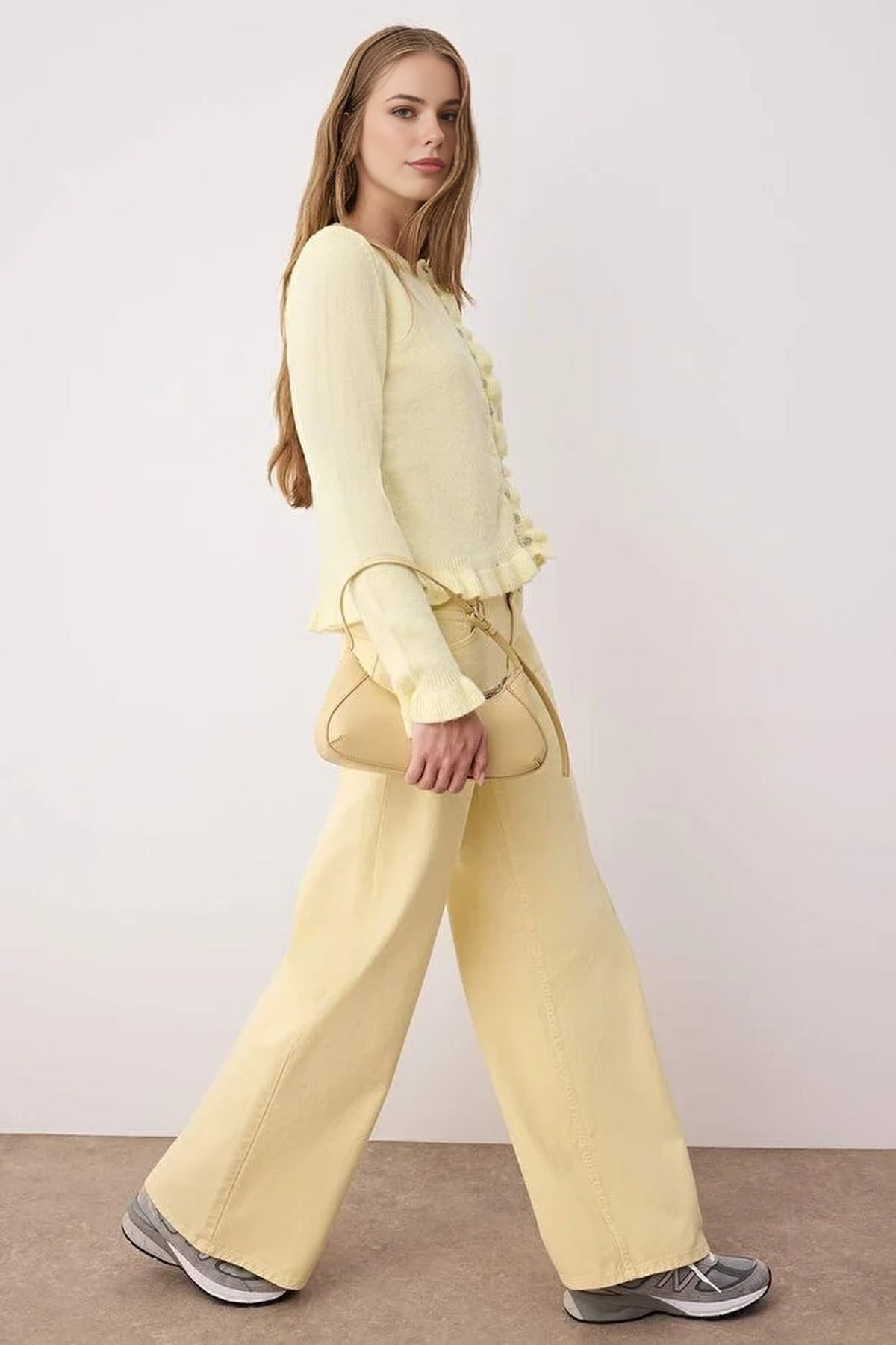 Soft Textured Knit Cardigan with Button Details